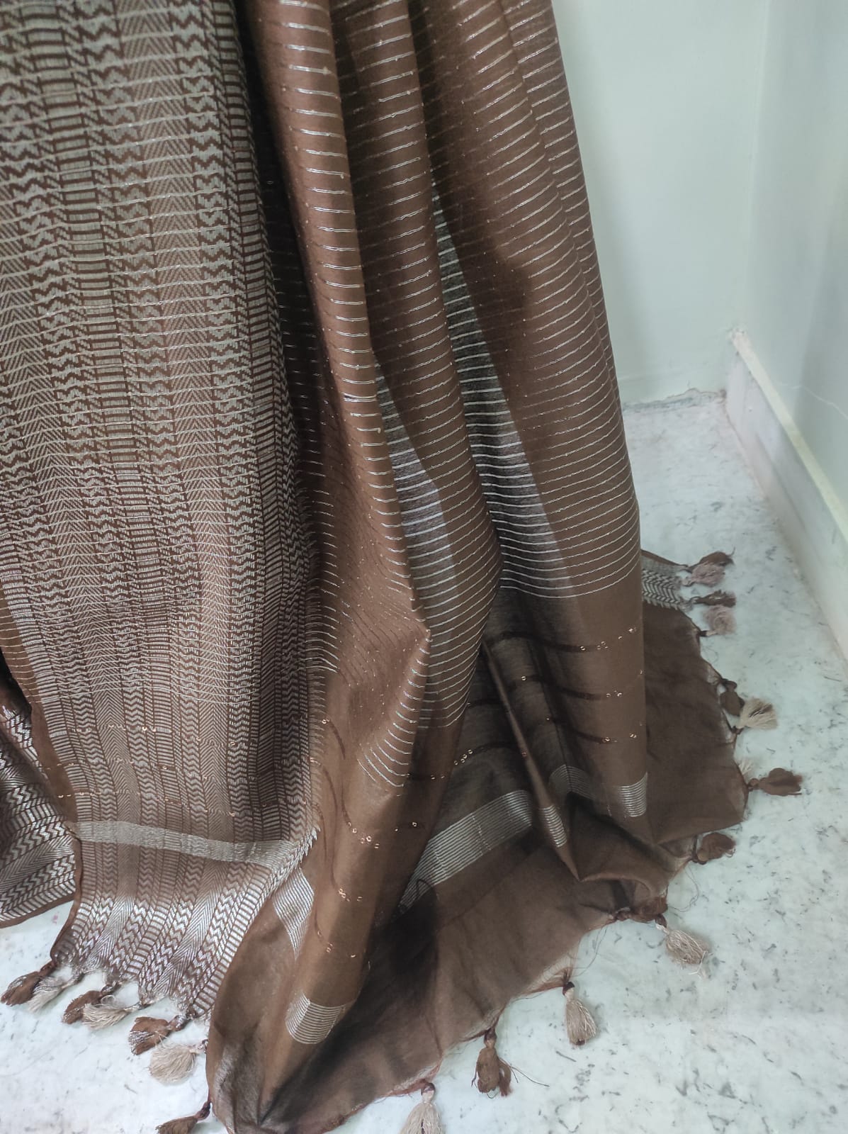 Cotton silk jari border saree