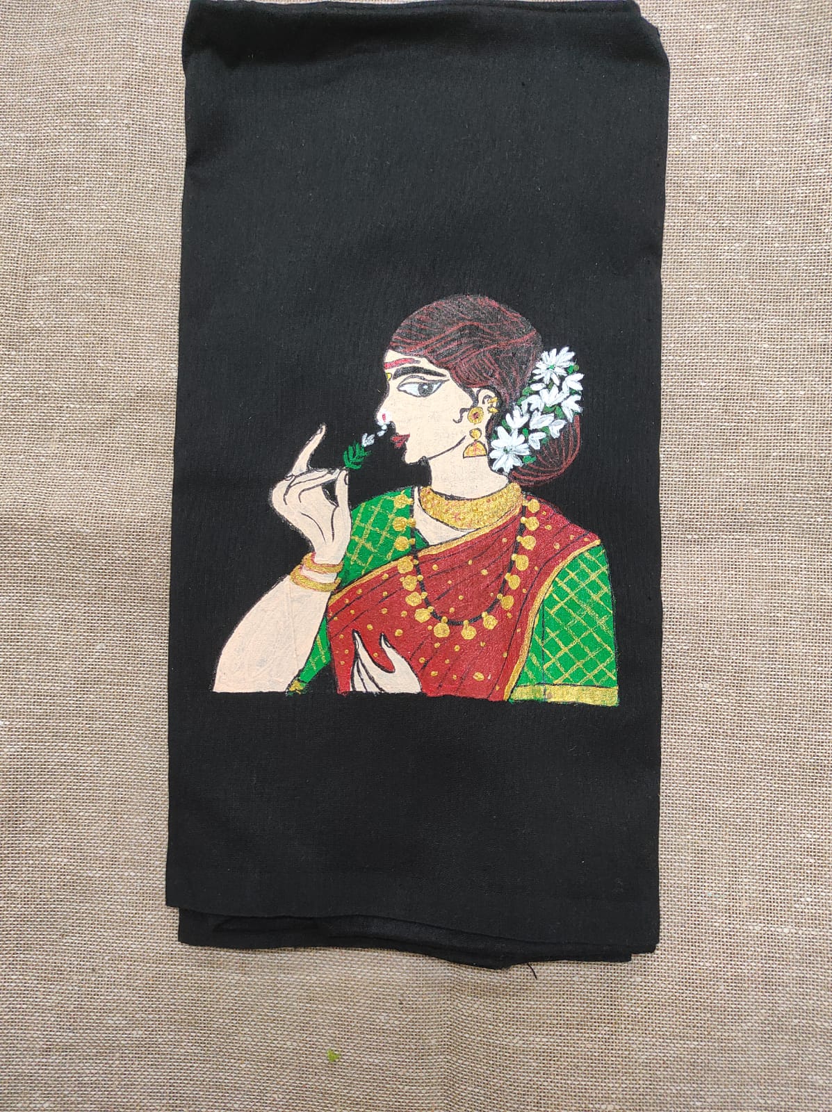 Handpainted blouse fabrics