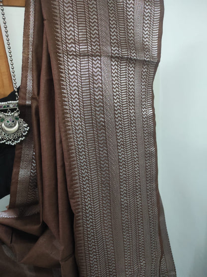 Cotton silk jari border saree