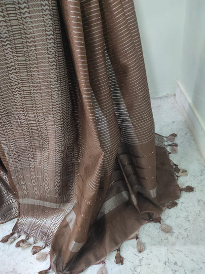 Cotton silk jari border saree