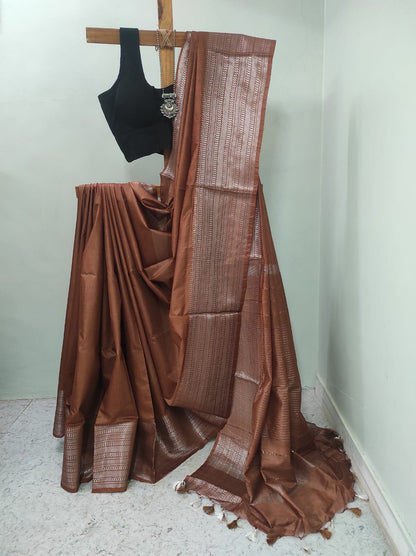 Cotton silk jari border saree