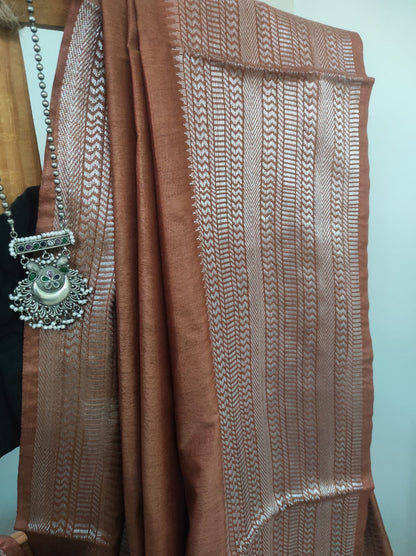 Cotton silk jari border saree