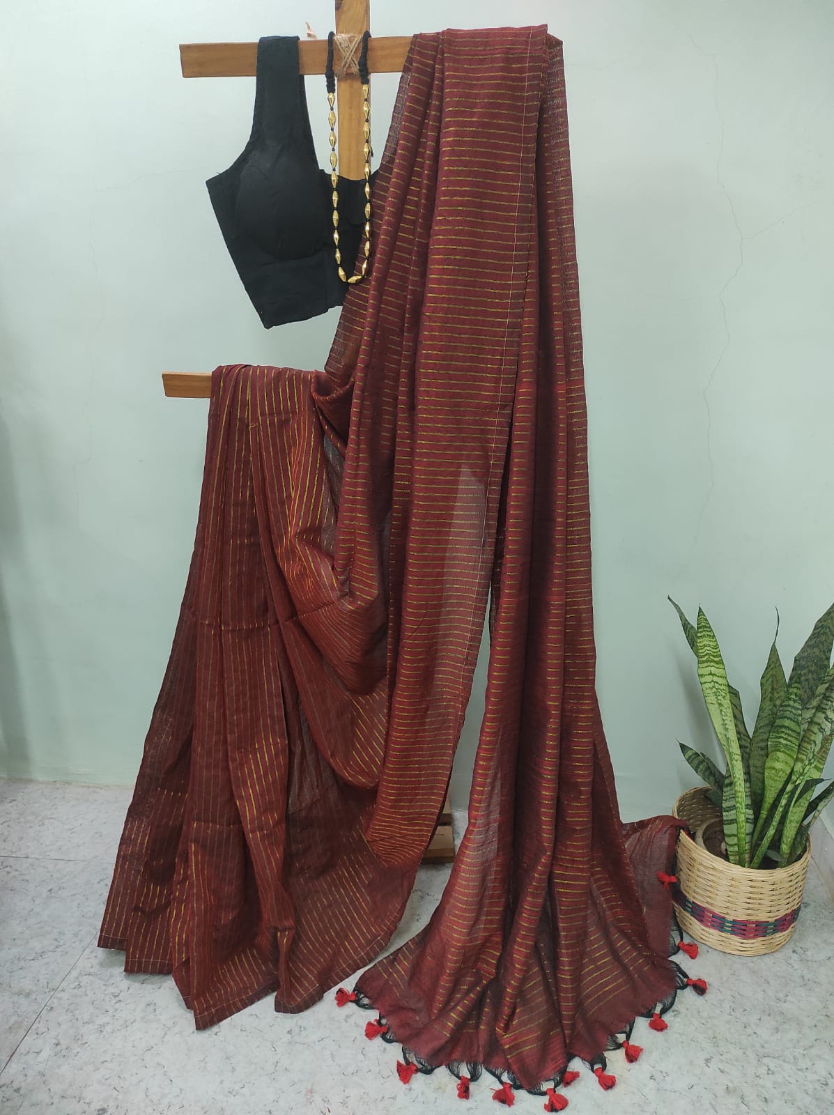 Khadi cotton saree