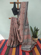 Hand block print saree