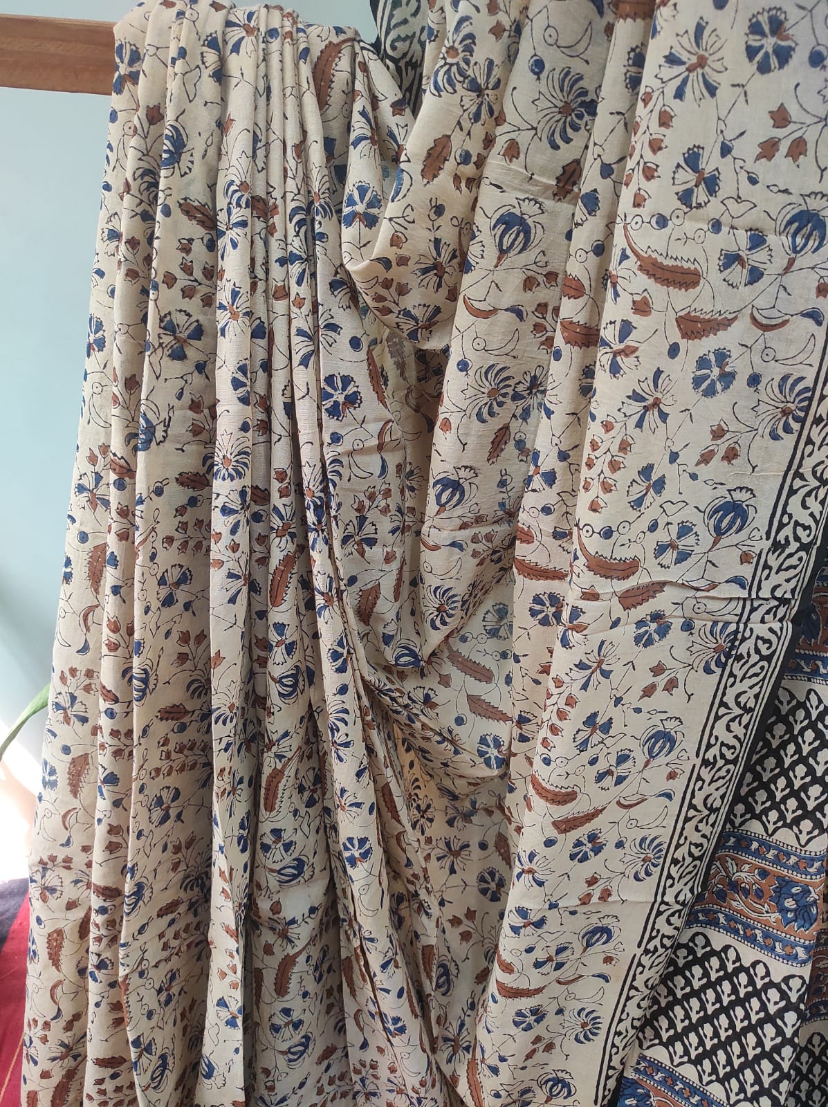 Hand block print saree