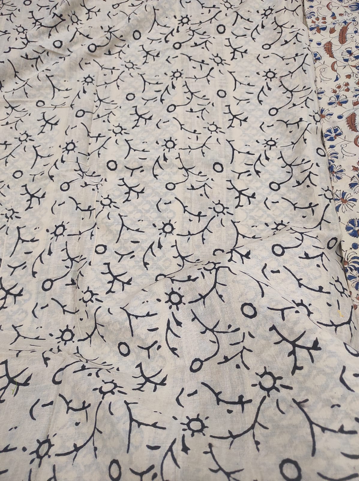 Hand block print saree