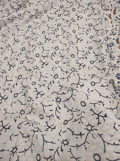 Hand block print saree