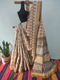 Hand block print saree