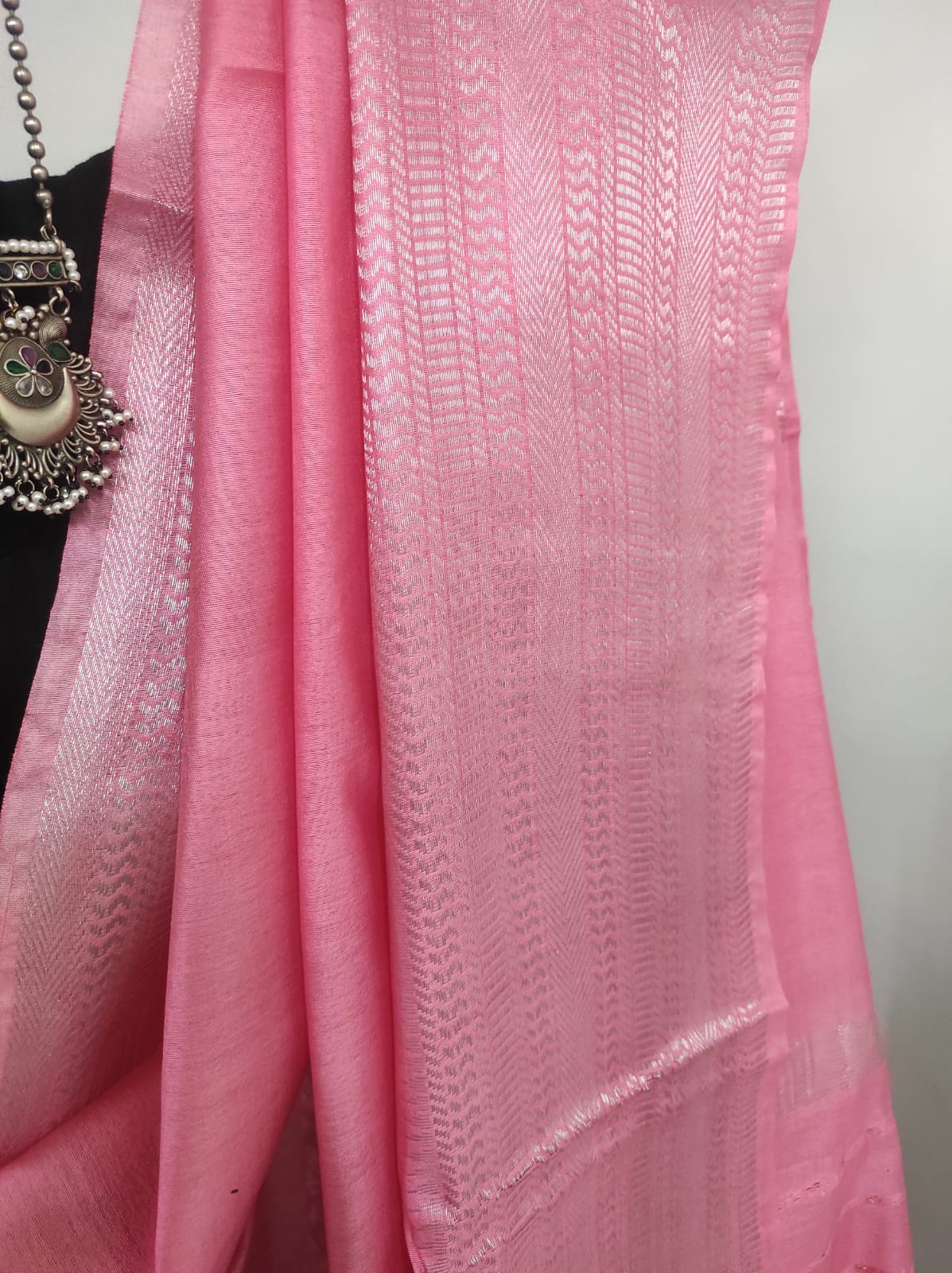 Cotton silk jari border saree