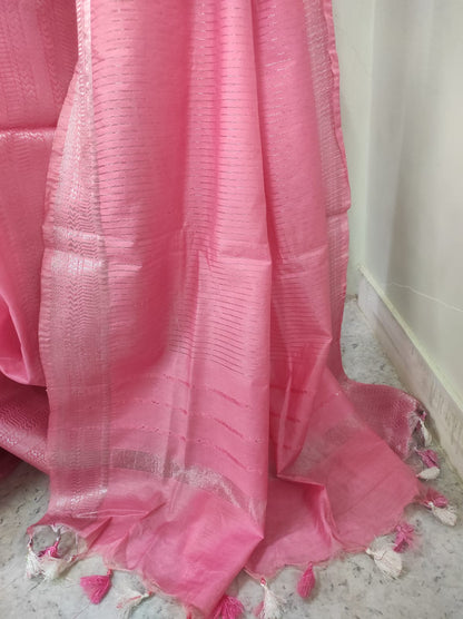 Cotton silk jari border saree