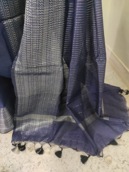 Cotton silk jari border saree
