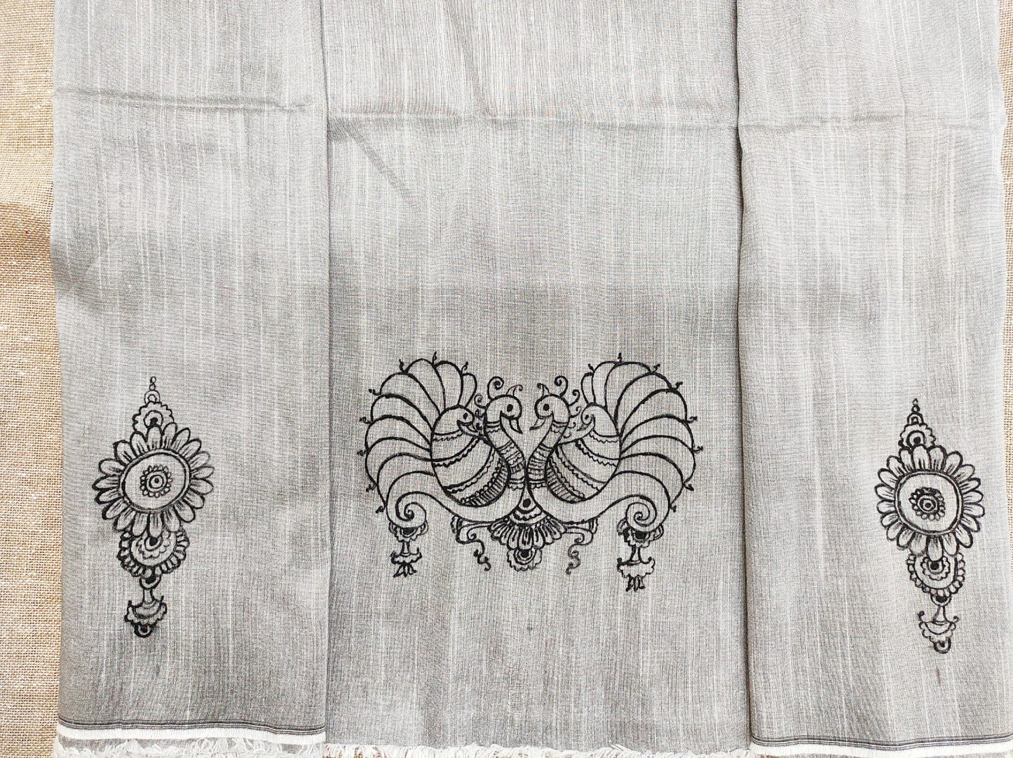 Handpainted blouse fabrics