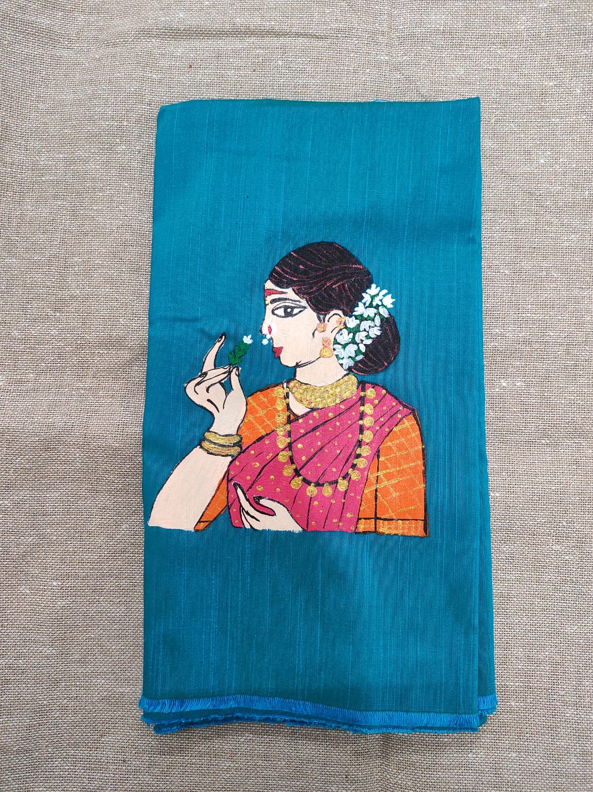 Handpainted blouse fabrics