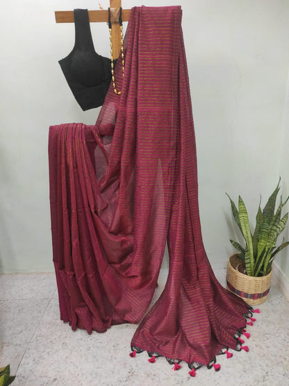 Khadi cotton saree